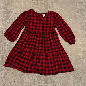 Old navy Plaid Red and Black Kids Dress